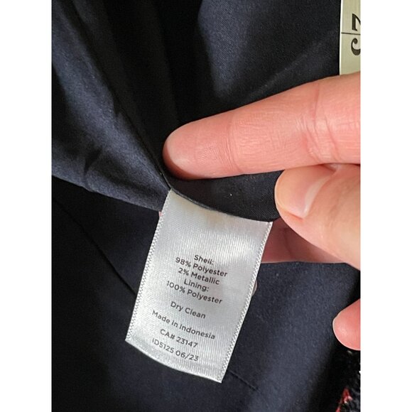 EUC Talbots Womens Multicolor Tweed Jacket With Gold Buttons - Picture 8 of 8